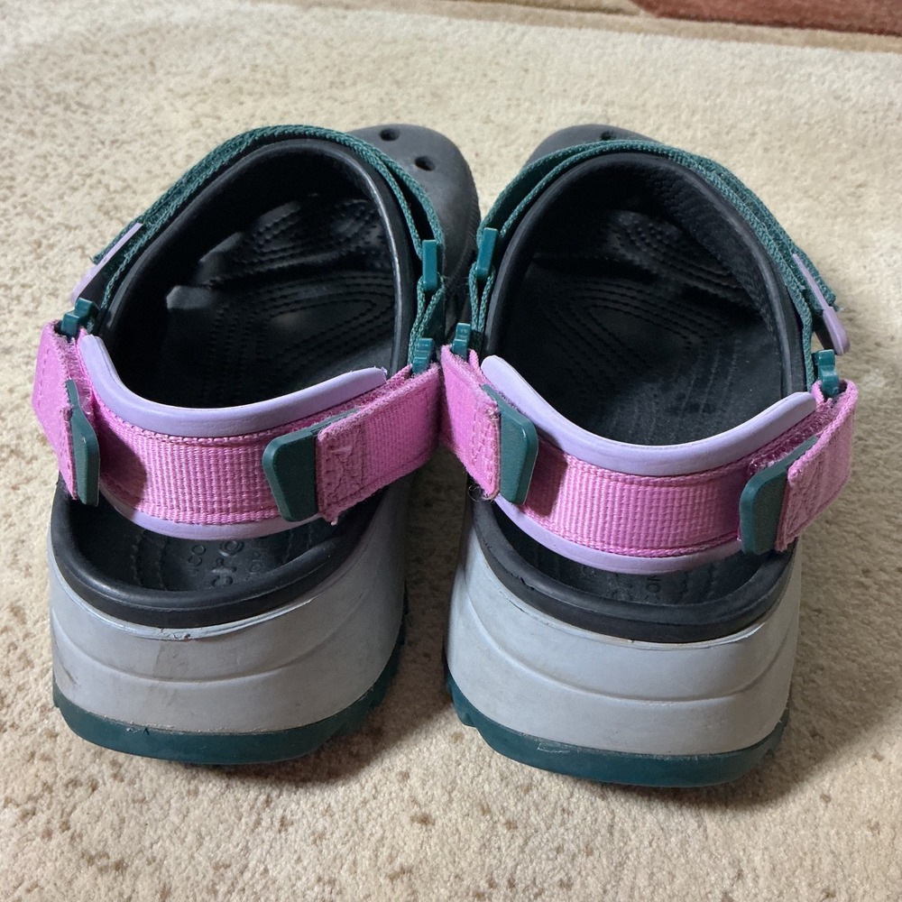 Crocs Granola‎ Girl Classic Hiker Clog Black W 7 M 5 206772 Sawtooth Sole - Picture 6 of 8